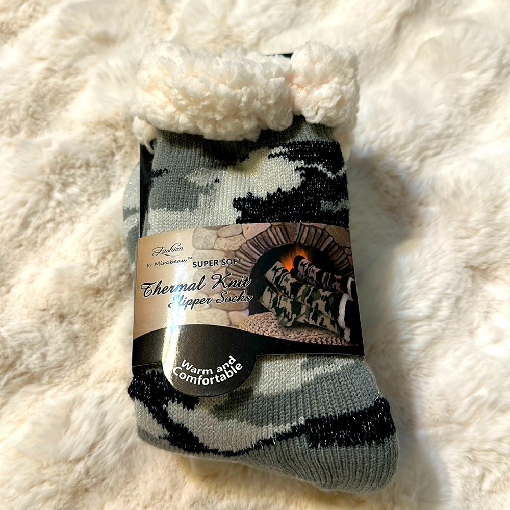 Thermal Knit Slipper Socks